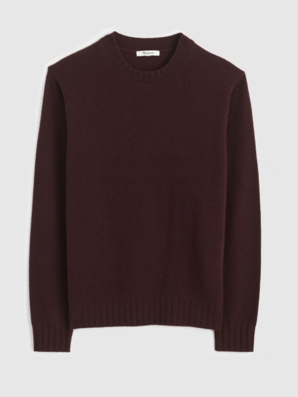 NEW Madewell Men’s Crewneck Sweater in Heritage Merino Wool Large
